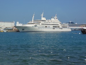 The Sultan of Oman’s yacht!