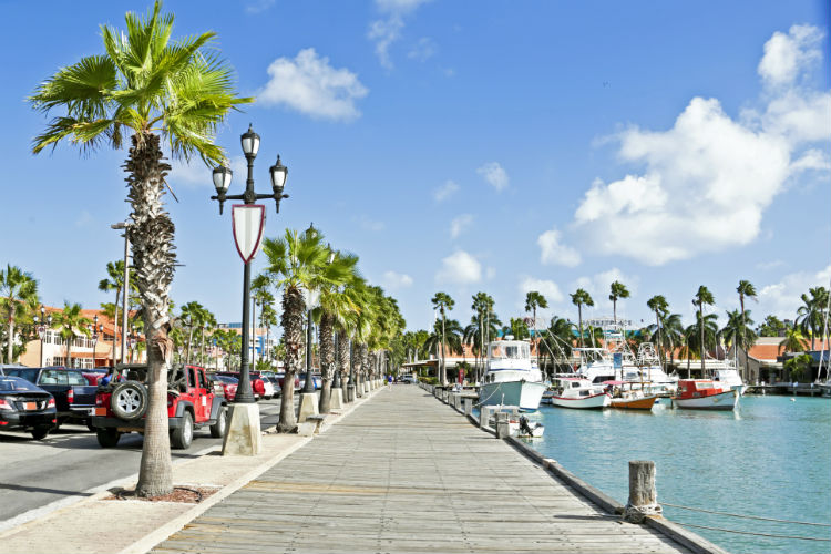 A broadway in Aruba