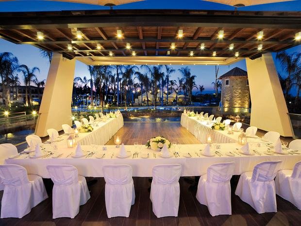 Wedding setup in Olympic Lagoon Resort Nissi Bay, Cyprus