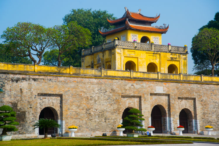 Thang Long Citadel in Hanoi during the day