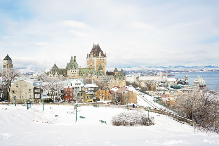 Historic Chateau Frontenac in Quebec City