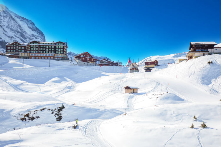 Jungfrau ski resort under Eiger