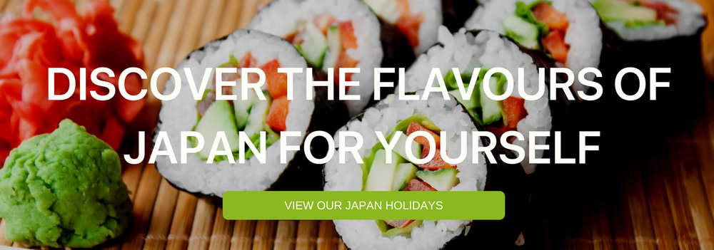 A banner that says "Discover the Flavours of Japan for Yourself"