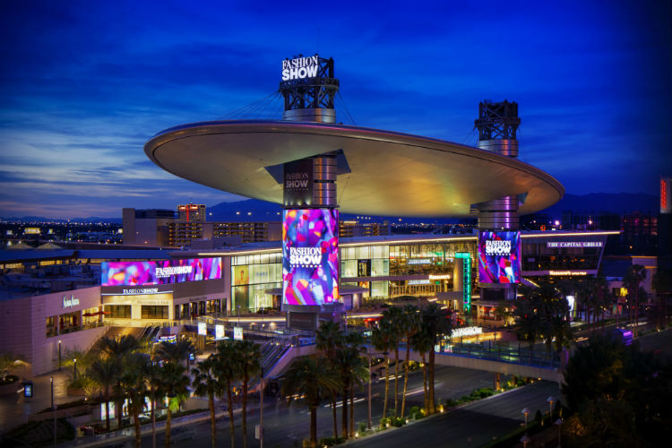 Fashion Show Las Vegas at night