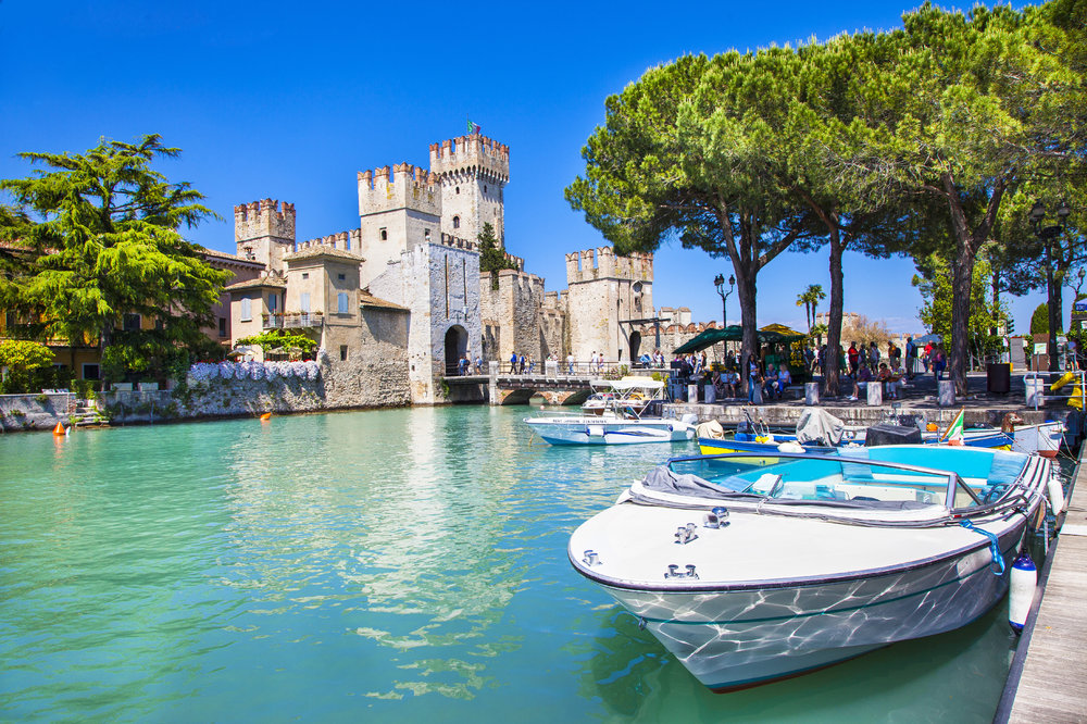 A castle in Lake Garda