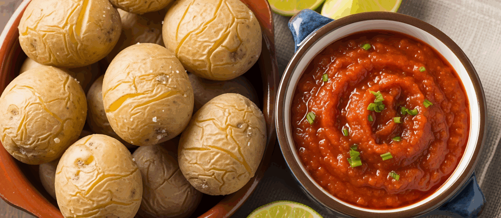 Canarian wrinkled potatoes mojo